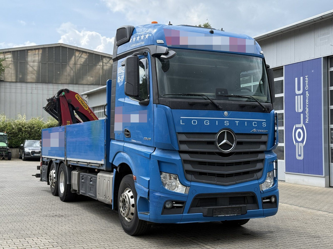 Mercedes-Benz ACTROS 2545 6x2 Pritsche Kran Palfinger PK20001K - 크레인 트럭 : 사진 1 Mercedes-Benz ACTROS 2545 6x2 Pritsche Kran Palfinger PK20001K - 크레인 트럭 : 사진 1
