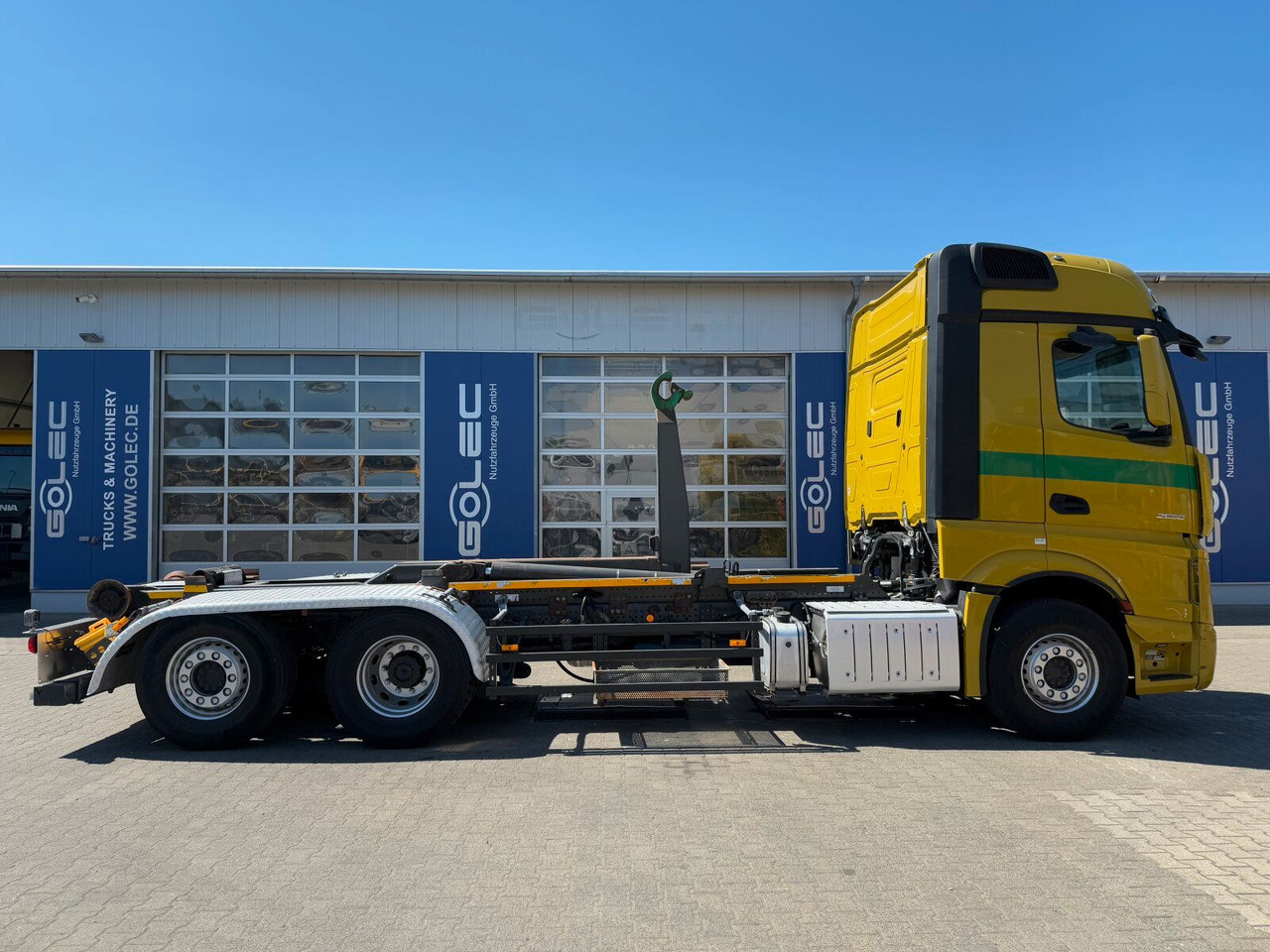 Mercedes-Benz ACTROS 2558 6x2 Abrollkipper *Lenkachse Retarder - 후크 리프트 트럭 : 사진 2 Mercedes-Benz ACTROS 2558 6x2 Abrollkipper *Lenkachse Retarder - 후크 리프트 트럭 : 사진 2