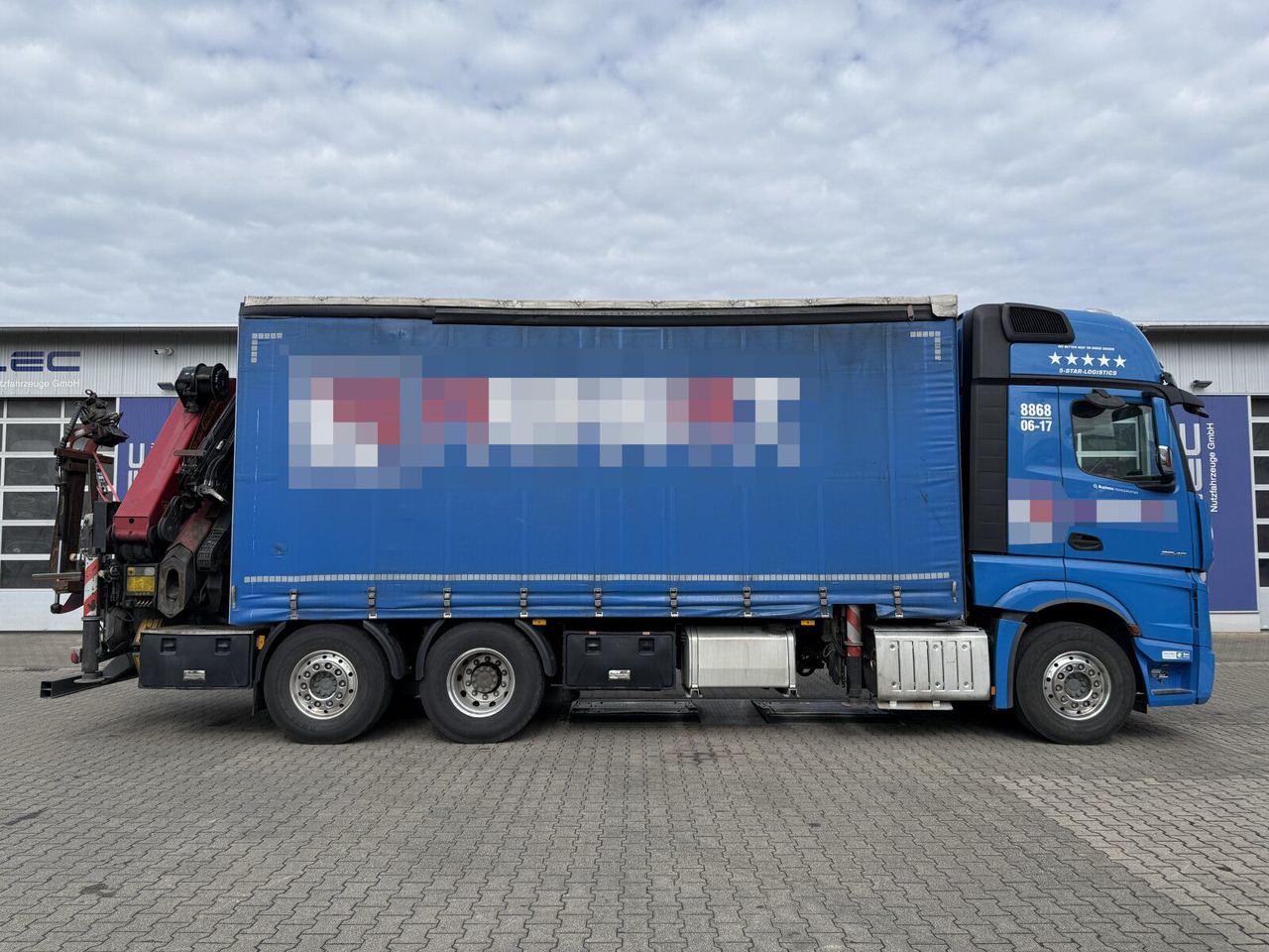 Mercedes-Benz Actros 6x2 Pritsche Kran Palfinger PK34002 + JIB - 크레인 트럭 : 사진 2 Mercedes-Benz Actros 6x2 Pritsche Kran Palfinger PK34002 + JIB - 크레인 트럭 : 사진 2