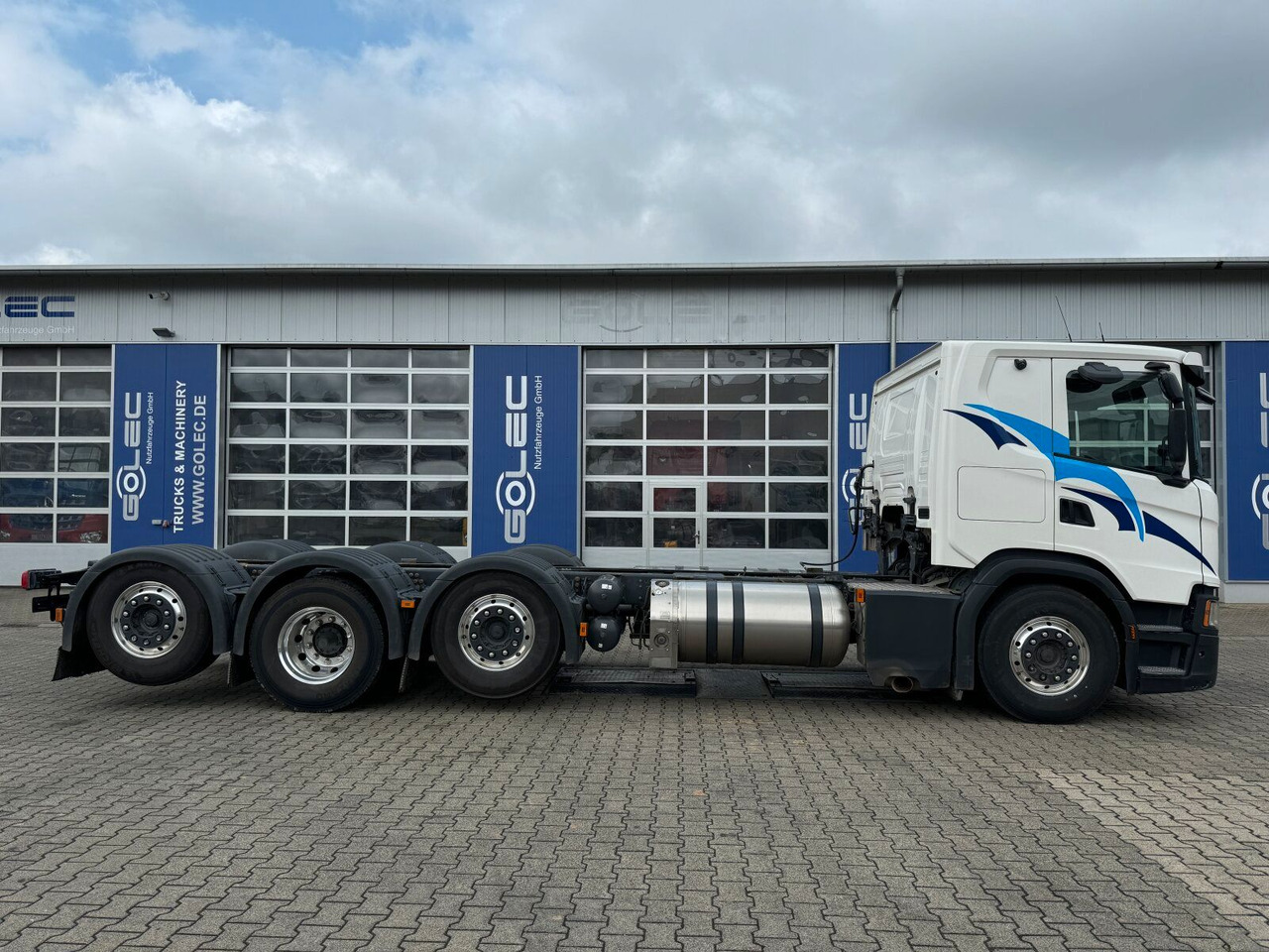 Scania G 410 B8x2*6 NB LNG Fahrgestell Nebenantrieb - 캡 새시 트럭, 크레인 트럭 : 사진 4 Scania G 410 B8x2*6 NB LNG Fahrgestell Nebenantrieb - 캡 새시 트럭, 크레인 트럭 : 사진 4