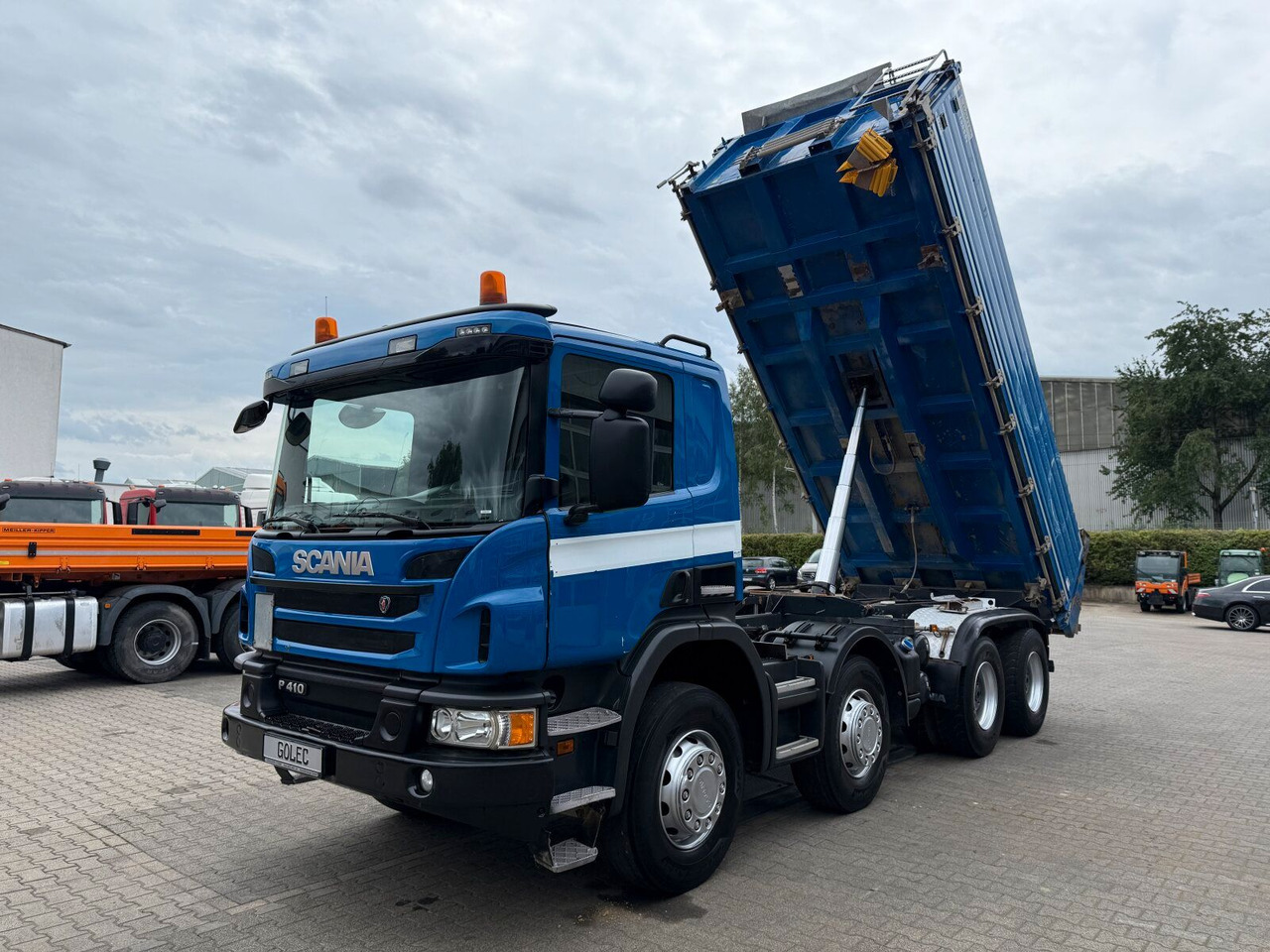 덤프트럭 Scania P 410 8x4 Dreiseitenkipper DAUTEL : 사진 12