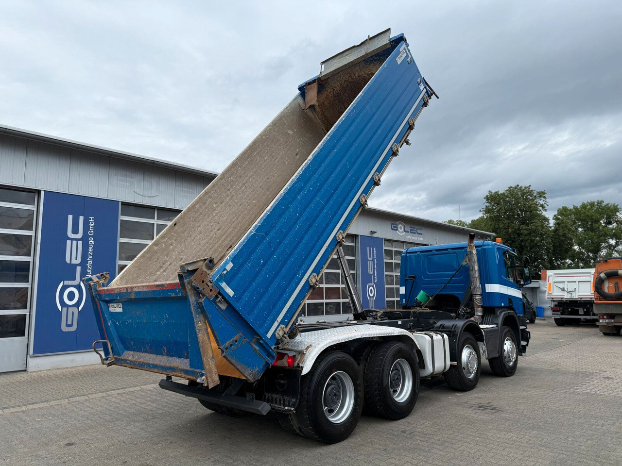덤프트럭 Scania P 410 8x4 Dreiseitenkipper DAUTEL : 사진 6