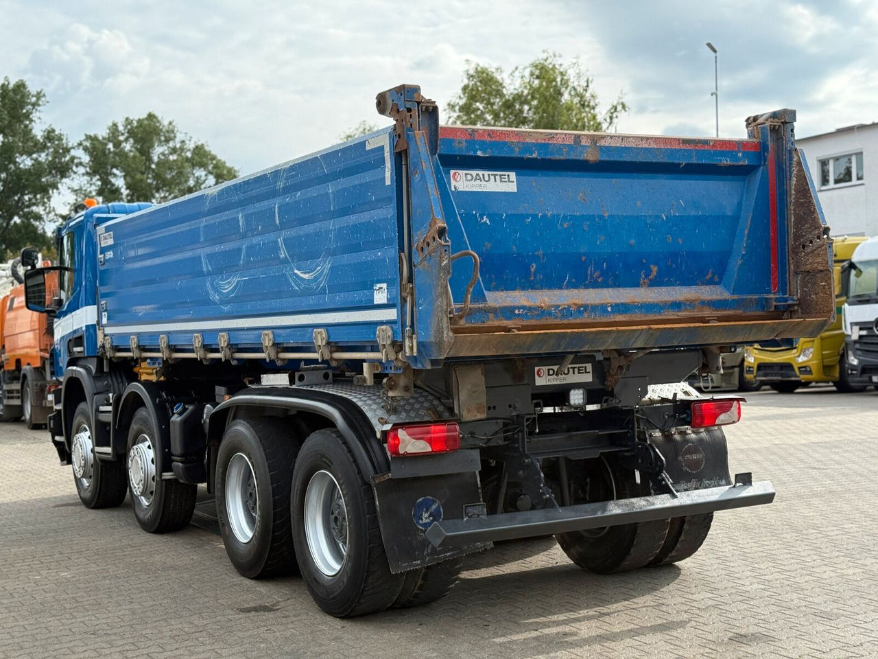 덤프트럭 Scania P 410 8x4 Dreiseitenkipper DAUTEL : 사진 9