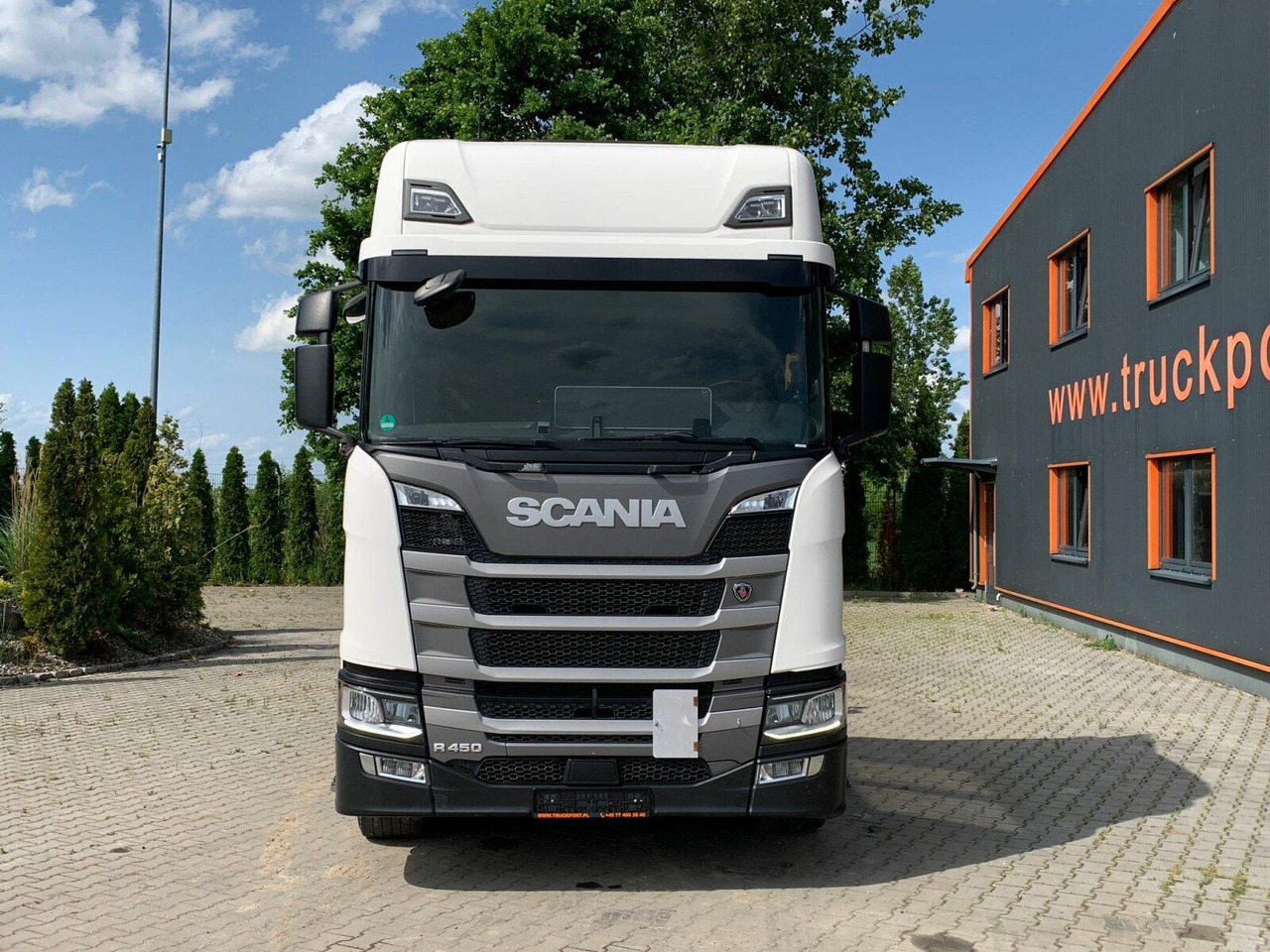 Scania R450 6x2 Abrollkipper MEILLER*Lenkachse Retarder - 후크 리프트 트럭 : 사진 3 Scania R450 6x2 Abrollkipper MEILLER*Lenkachse Retarder - 후크 리프트 트럭 : 사진 3