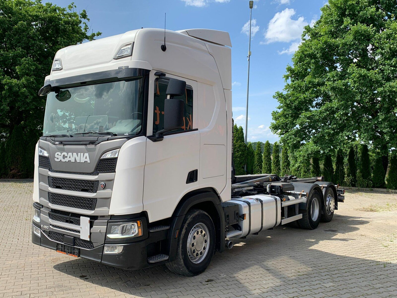 Scania R450 6x2 Abrollkipper MEILLER*Lenkachse Retarder - 후크 리프트 트럭 : 사진 2 Scania R450 6x2 Abrollkipper MEILLER*Lenkachse Retarder - 후크 리프트 트럭 : 사진 2