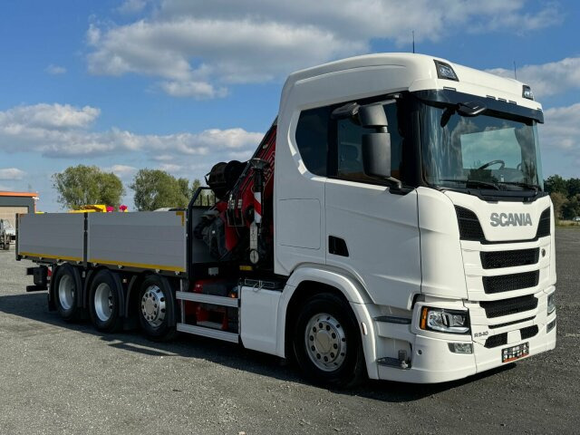 Scania R540 8x2/4 Pritsche mit Kran FASSI F365 - 크레인 트럭, 드롭사이드/ 플랫베드 트럭 : 사진 1 Scania R540 8x2/4 Pritsche mit Kran FASSI F365 - 크레인 트럭, 드롭사이드/ 플랫베드 트럭 : 사진 1