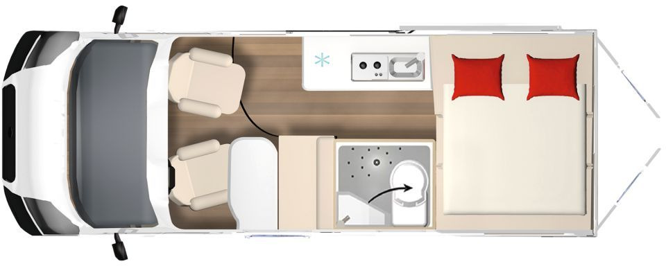 Bürstner B66 600 C Gästebett quer zur Sitzgruppe - 캠핑 밴 : 사진 2 Bürstner B66 600 C Gästebett quer zur Sitzgruppe - 캠핑 밴 : 사진 2