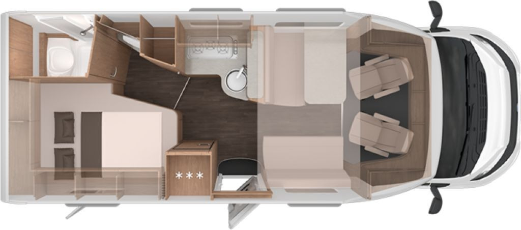 Knaus L!VE WAVE 650 MF Platinum Selection Vermieterpak - 세미 통합 모터홈 : 사진 2 Knaus L!VE WAVE 650 MF Platinum Selection Vermieterpak - 세미 통합 모터홈 : 사진 2