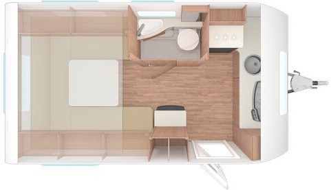 Weinsberg CaraOne 390 PUH Hubbett-Im Zulauf - 캐러밴 : 사진 2 Weinsberg CaraOne 390 PUH Hubbett-Im Zulauf - 캐러밴 : 사진 2