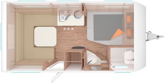 Weinsberg CaraOne 450 FU Fußbodenerw.elektrisch - 캐러밴 : 사진 2 Weinsberg CaraOne 450 FU Fußbodenerw.elektrisch - 캐러밴 : 사진 2