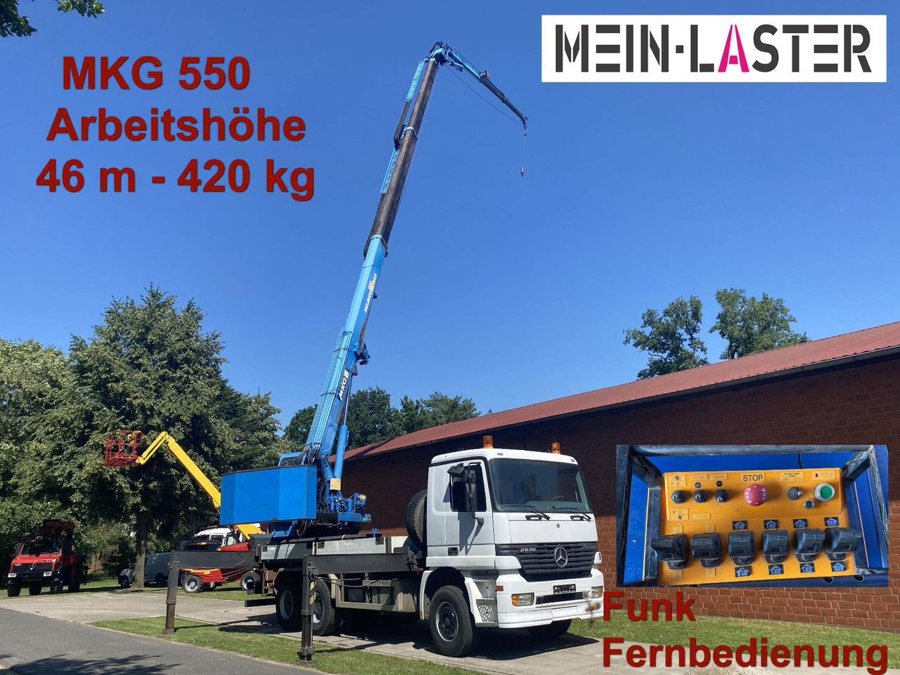 Mercedes-Benz 3335 V6 MKG 550 Ta2-a2 -46m 420 kg Funk - 크레인 트럭 : 사진 1 Mercedes-Benz 3335 V6 MKG 550 Ta2-a2 -46m 420 kg Funk - 크레인 트럭 : 사진 1