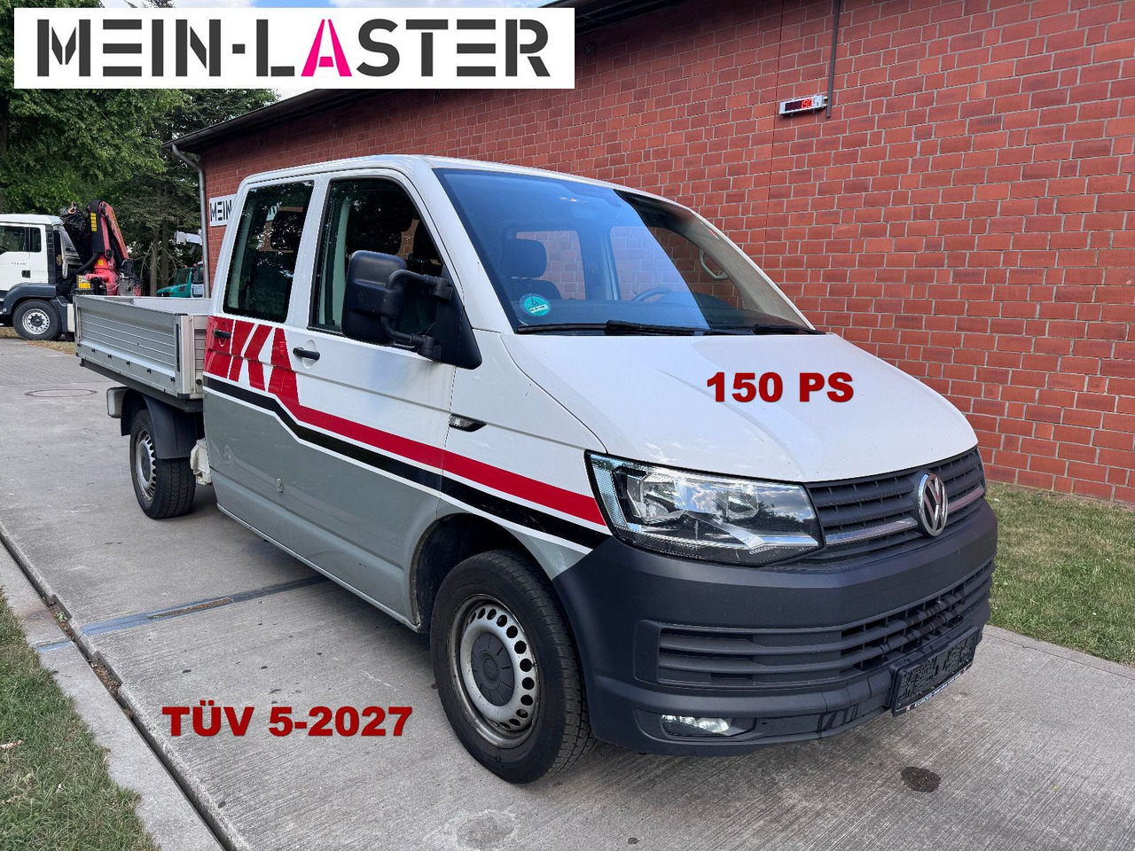 Volkswagen VW T6 2.0 TDI Doka Pritsche 6 Sitzer TÜV 5-27 - 플랫베드 밴, 콤비 밴 : 사진 1 Volkswagen VW T6 2.0 TDI Doka Pritsche 6 Sitzer TÜV 5-27 - 플랫베드 밴, 콤비 밴 : 사진 1