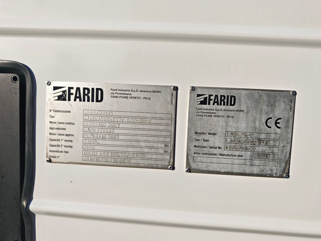 쓰레기차 Isuzu Small CONTAINER WASHER Containerreiniger - FARID : 사진 34