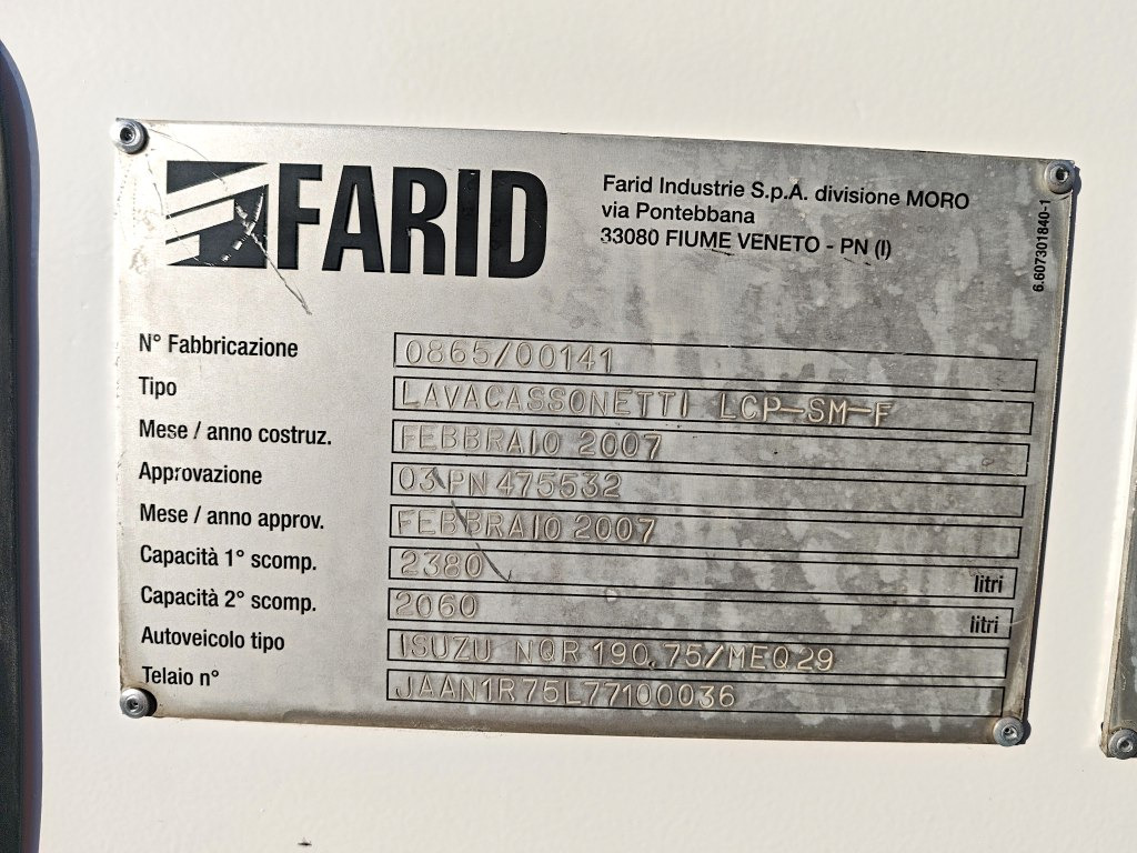 쓰레기차 Isuzu Small CONTAINER WASHER Containerreiniger - FARID : 사진 36