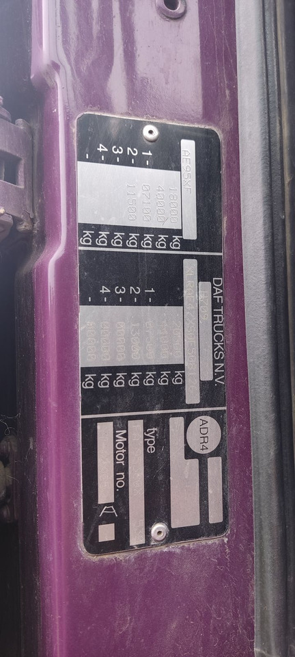 트랙터 유닛 DAF 95XF380 : 사진 22