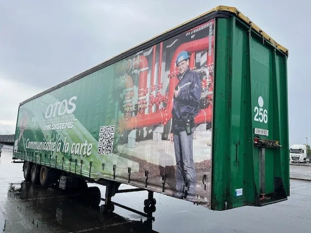 LAG 2X 2005 LAG SCHUIFZEIL TRAILER met kooiaap uitvoering - 밀폐형 박스 세미 트레일러 : 사진 1 LAG 2X 2005 LAG SCHUIFZEIL TRAILER met kooiaap uitvoering - 밀폐형 박스 세미 트레일러 : 사진 1