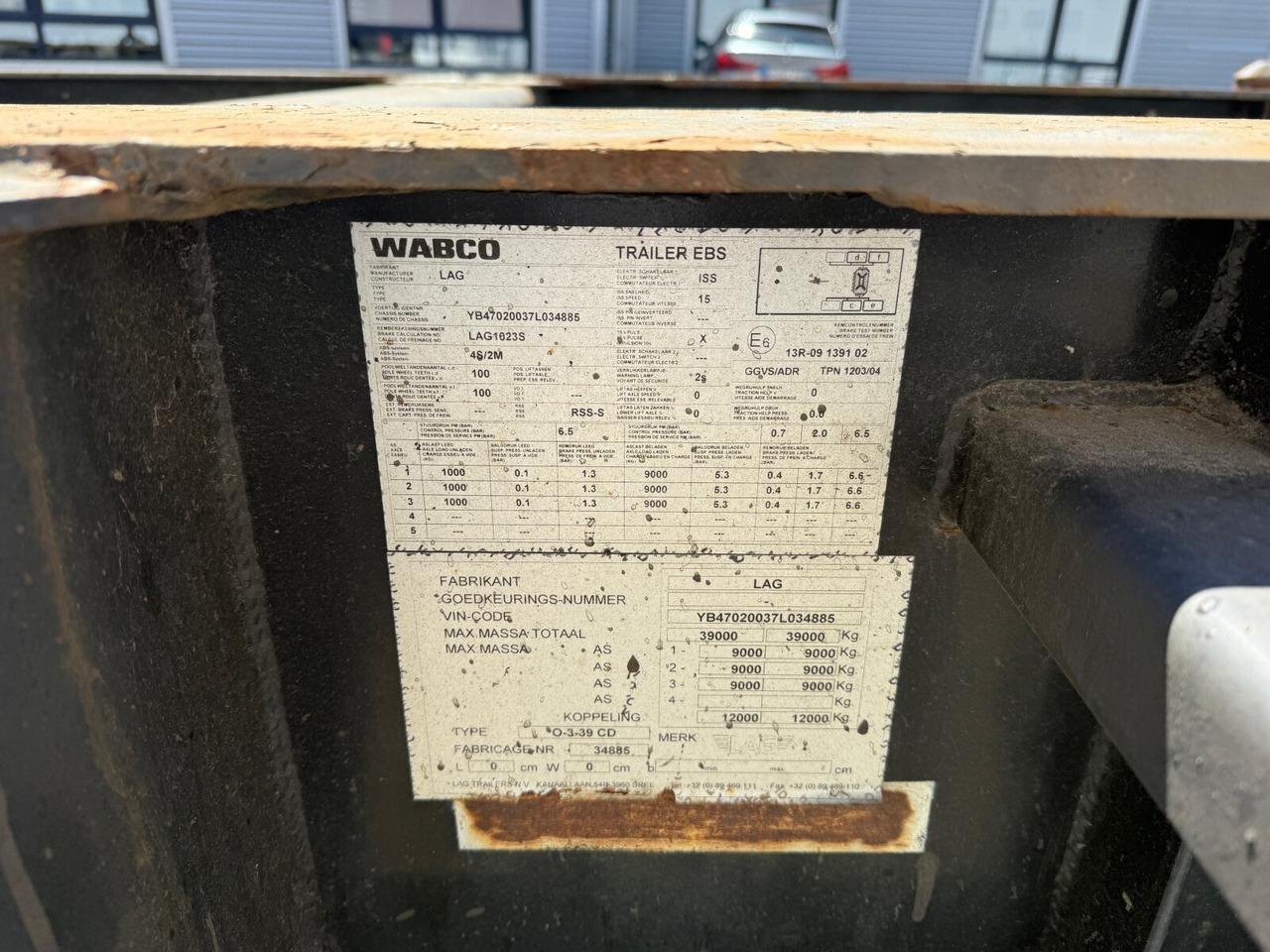 Lag 0-3-39 CD Containerchassis 0-3-39 CD Containerchassis, 20ft und 30ft, ADR - 세미 트레일러 : 사진 2 Lag 0-3-39 CD Containerchassis 0-3-39 CD Containerchassis, 20ft und 30ft, ADR - 세미 트레일러 : 사진 2