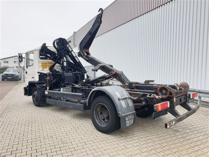 후크 리프트 트럭, 크레인 트럭 MAN 14.152 F 4x2 BB 14.152 F 4x2 BB mit Kran Hiab 060-2 : 사진 11