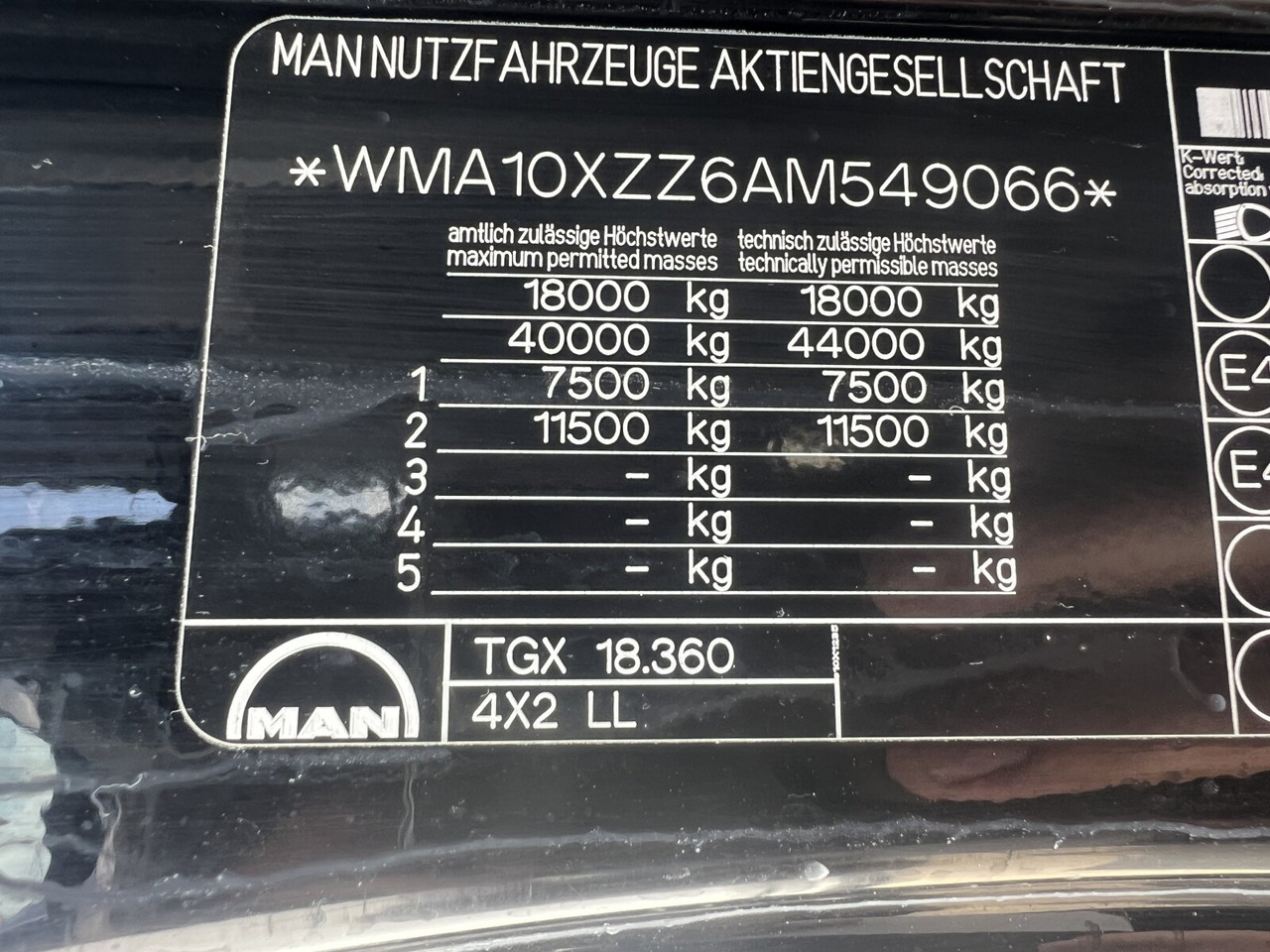 MAN TGA 18.360 4x2 LL TGA 18.360 4x2 LL, Fahrschulausstattung - 트럭 : 사진 3 MAN TGA 18.360 4x2 LL TGA 18.360 4x2 LL, Fahrschulausstattung - 트럭 : 사진 3