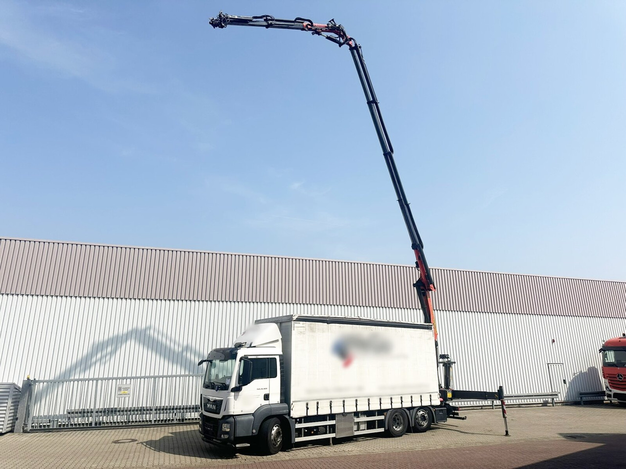 MAN TGS 26.400 6x2-4 LL TGS 26.400 6x2-4 LL, Lenk-/Lift, Edscha, Heckkran Palfinger PK23002-C + Jib PJ060A, Funk - 커튼사이더 트럭, 크레인 트럭 : 사진 1 MAN TGS 26.400 6x2-4 LL TGS 26.400 6x2-4 LL, Lenk-/Lift, Edscha, Heckkran Palfinger PK23002-C + Jib PJ060A, Funk - 커튼사이더 트럭, 크레인 트럭 : 사진 1