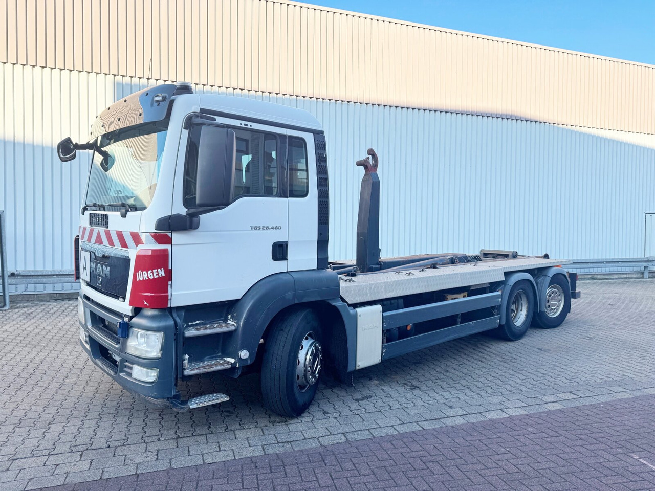 MAN TGS 26.480 6x2-4 BL TGS 26.480 6x2-4 BL, Lenk-Liftachse, VDL Abrollkipper bis 7m Container - 후크 리프트 트럭 : 사진 1 MAN TGS 26.480 6x2-4 BL TGS 26.480 6x2-4 BL, Lenk-Liftachse, VDL Abrollkipper bis 7m Container - 후크 리프트 트럭 : 사진 1