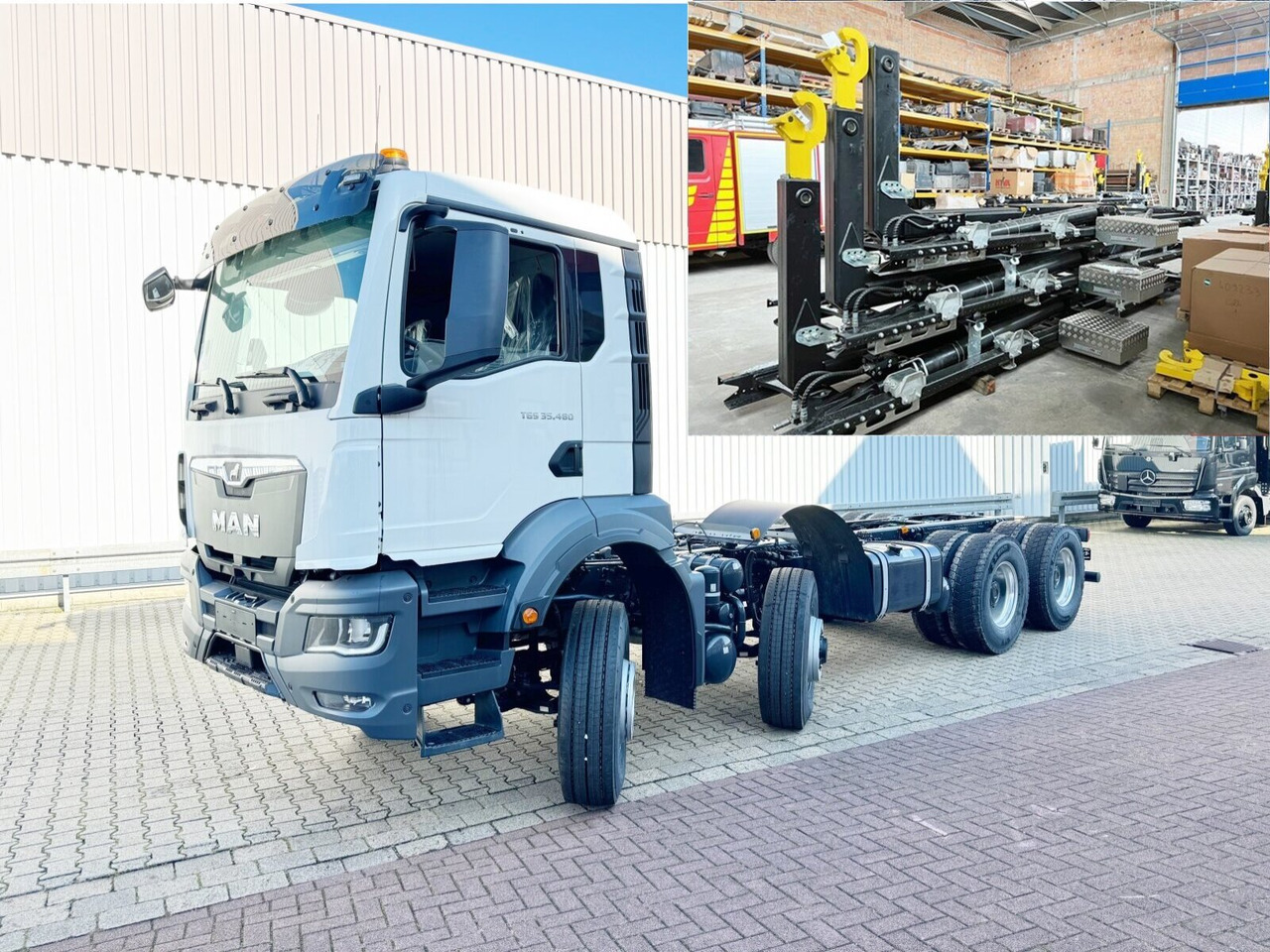 MAN TGS 35.480 8x6H BL CH TGS 35.480 8x6H BL CH, HydroDrive, Navi, Nebenantrieb - 후크 리프트 트럭 : 사진 1 MAN TGS 35.480 8x6H BL CH TGS 35.480 8x6H BL CH, HydroDrive, Navi, Nebenantrieb - 후크 리프트 트럭 : 사진 1
