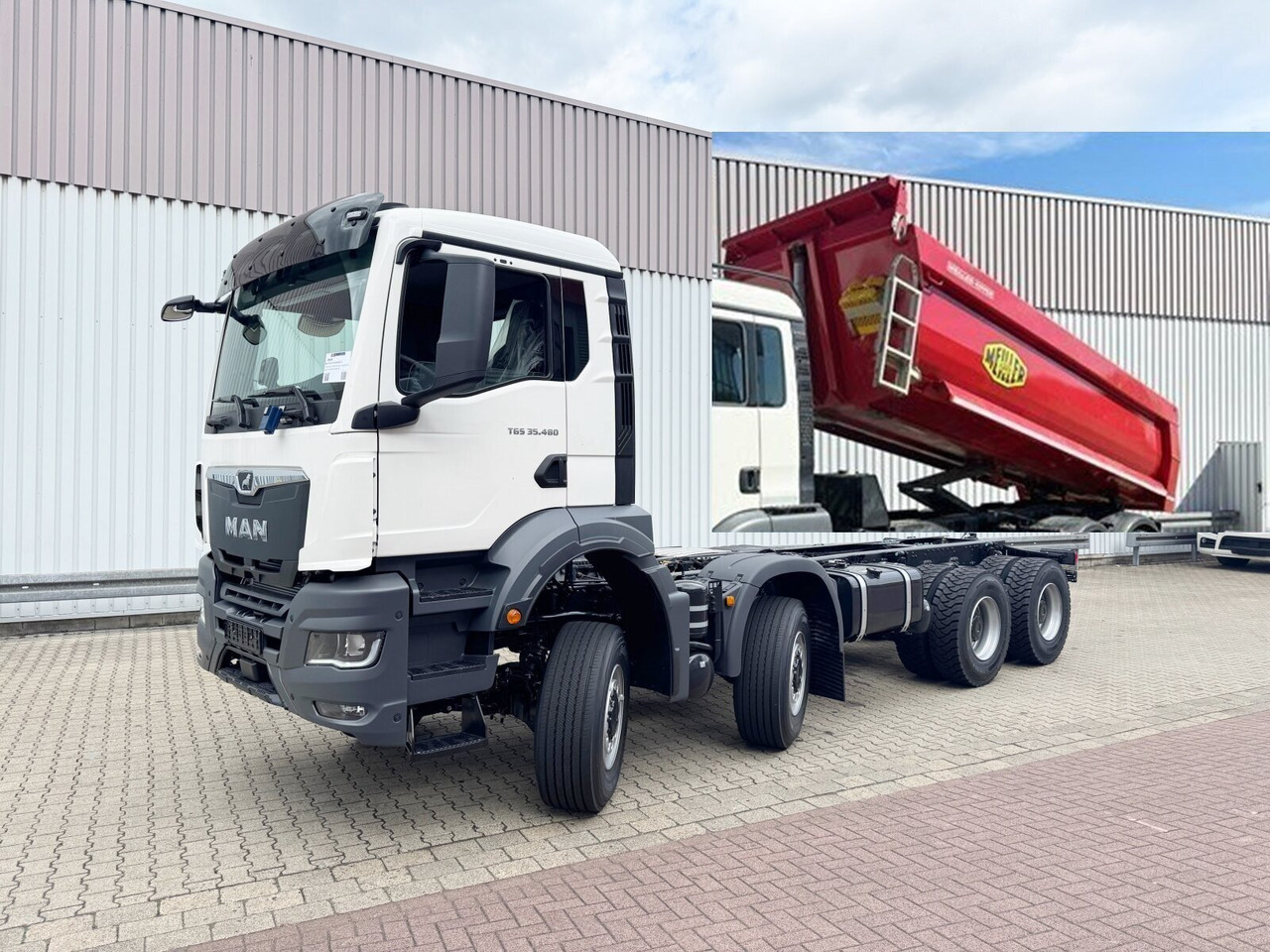 MAN TGS 35.480 8x8 BB CH TGS 35.480 8x8 BB CH, Meiller Stahlmulde 18m³ - 덤프 : 사진 1 MAN TGS 35.480 8x8 BB CH TGS 35.480 8x8 BB CH, Meiller Stahlmulde 18m³ - 덤프 : 사진 1