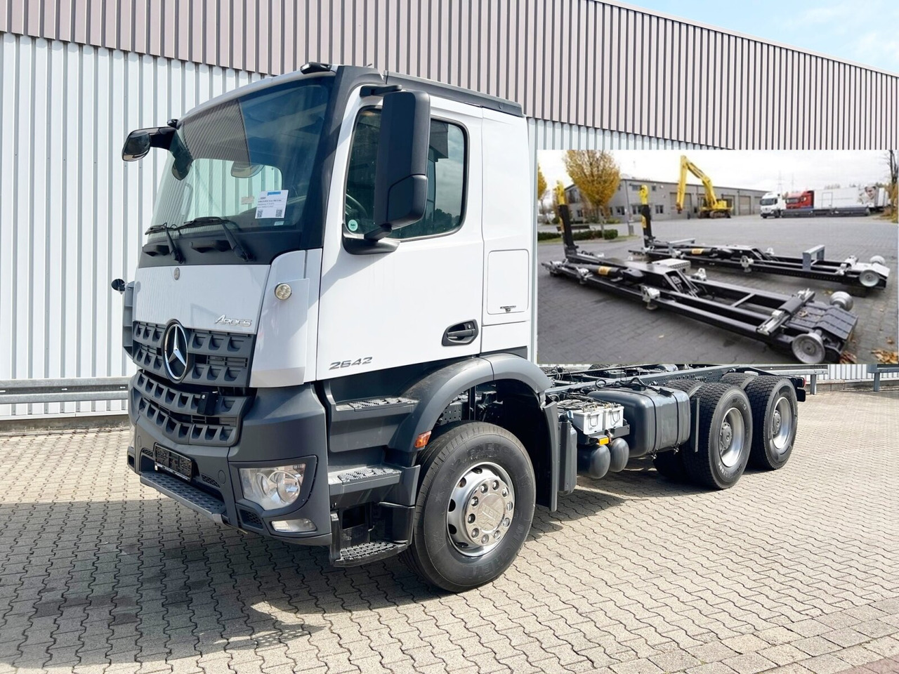 Mercedes-Benz Arocs 2642 K 6x4 Arocs 2642 K 6x4/33 , Retarder, Motorabtrieb - 후크 리프트 트럭 : 사진 1 Mercedes-Benz Arocs 2642 K 6x4 Arocs 2642 K 6x4/33 , Retarder, Motorabtrieb - 후크 리프트 트럭 : 사진 1