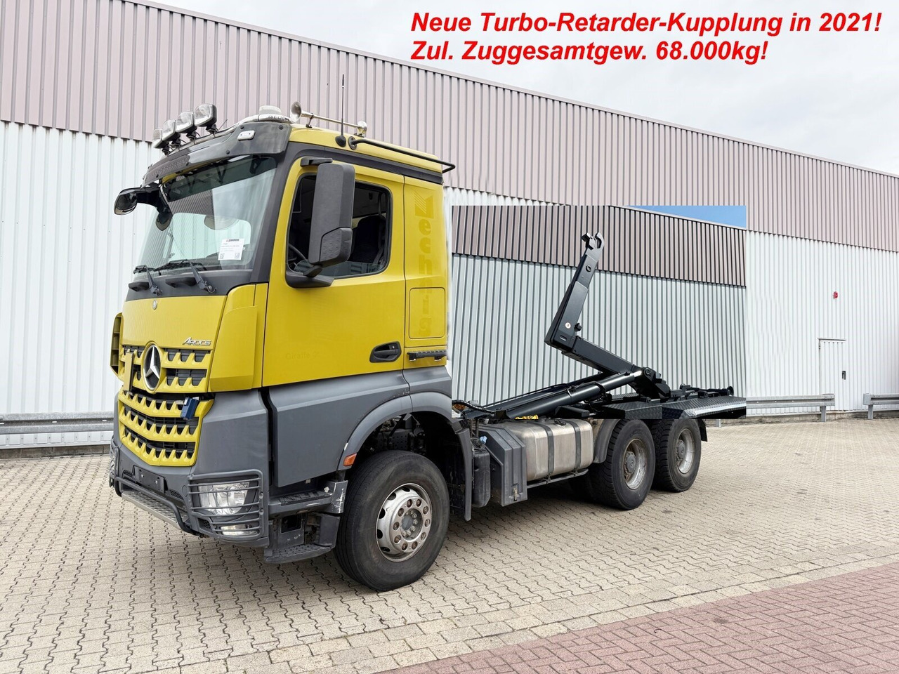 Mercedes-Benz Arocs 3363 K 6x4 Arocs 3363 K 6x4, Grounder, Turbo-Retarder-Kupplung - 후크 리프트 트럭 : 사진 1 Mercedes-Benz Arocs 3363 K 6x4 Arocs 3363 K 6x4, Grounder, Turbo-Retarder-Kupplung - 후크 리프트 트럭 : 사진 1