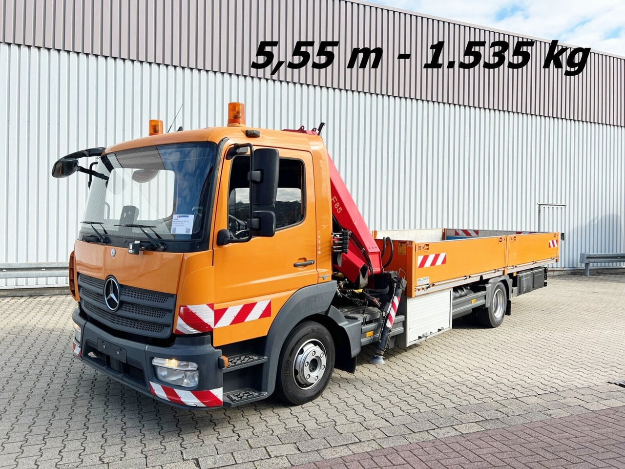 Mercedes-Benz Atego 1023 L 4x2 Atego 1023 L 4x2 mit Kran Fassi F85B.0.21 - 크레인 트럭, 드롭사이드/ 플랫베드 트럭 : 사진 1 Mercedes-Benz Atego 1023 L 4x2 Atego 1023 L 4x2 mit Kran Fassi F85B.0.21 - 크레인 트럭, 드롭사이드/ 플랫베드 트럭 : 사진 1