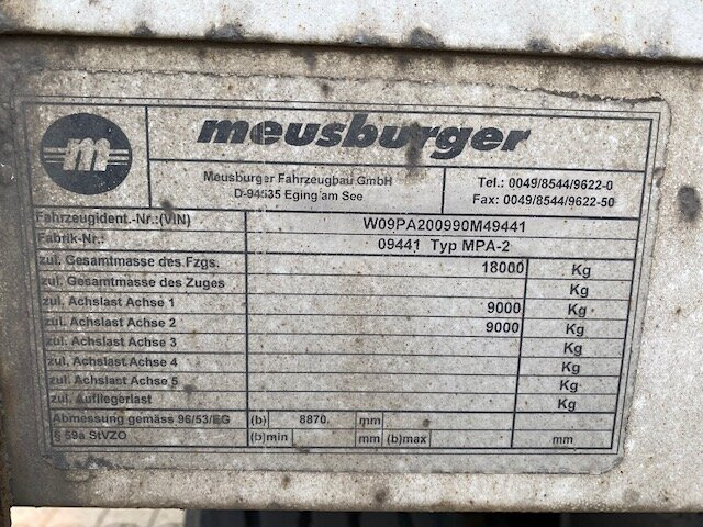 Meusburger MPA-2 MPA-2, Stapleraufnahme - 드롭사이드/ 플랫베드 트레일러 : 사진 4 Meusburger MPA-2 MPA-2, Stapleraufnahme - 드롭사이드/ 플랫베드 트레일러 : 사진 4