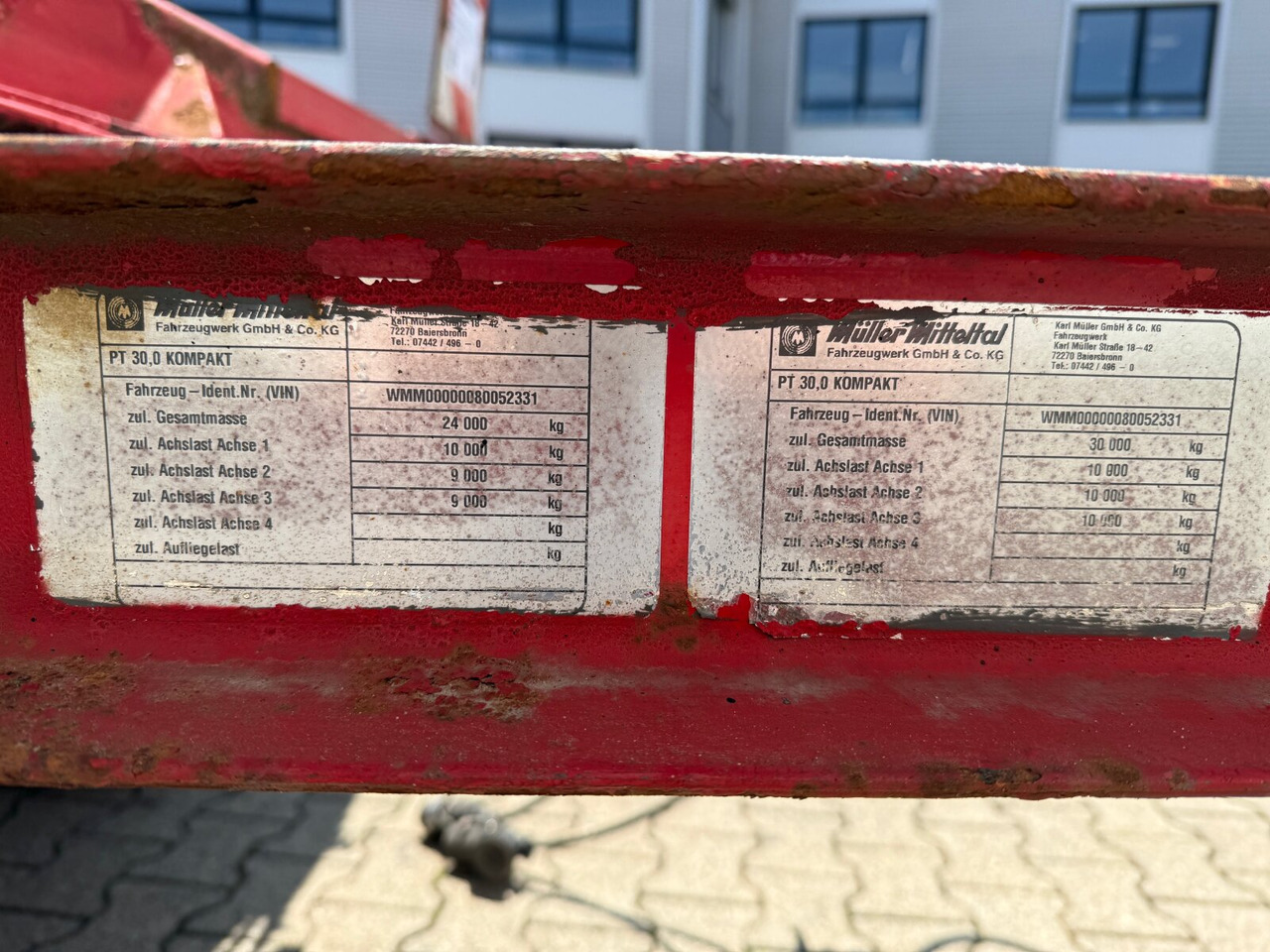 PT 30,0 Kompakt PT 30,0 Kompakt, verbr. auf 3m - 저하대 트레일러 : 사진 4 PT 30,0 Kompakt PT 30,0 Kompakt, verbr. auf 3m - 저하대 트레일러 : 사진 4