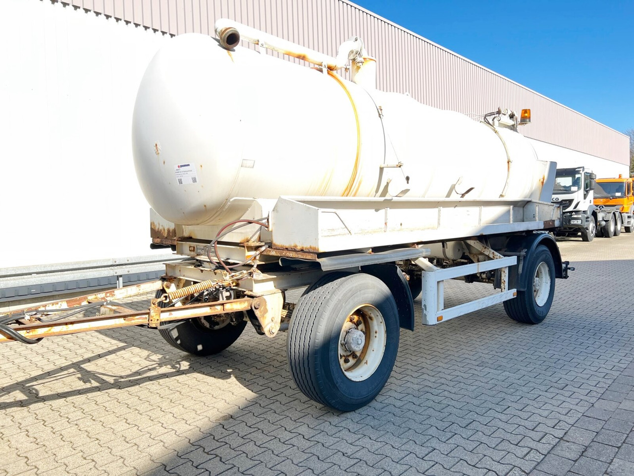 SA 18 Fäkalienanhänger Kramer, SA 18 Fäkalienanhänger, ca. 10.000l - 유조 트레일러 : 사진 1 SA 18 Fäkalienanhänger Kramer, SA 18 Fäkalienanhänger, ca. 10.000l - 유조 트레일러 : 사진 1