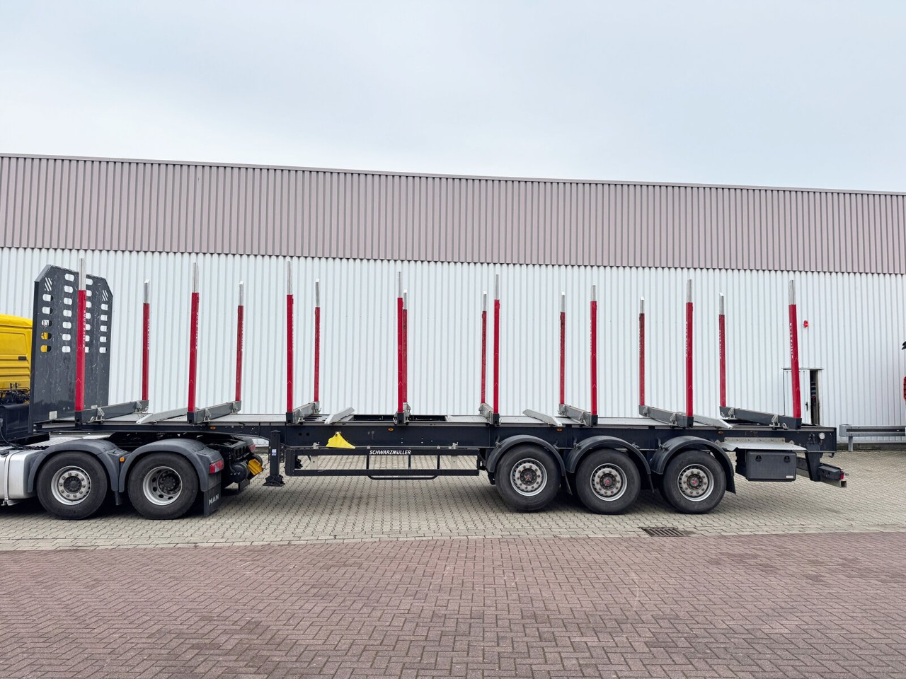Schwarzmüller 3-Achs Holzauflieger 3-Achs Holzauflieger, Liftachse, MEHRFACH VORHANDEN! - 목재 세미 트레일러 : 사진 5 Schwarzmüller 3-Achs Holzauflieger 3-Achs Holzauflieger, Liftachse, MEHRFACH VORHANDEN! - 목재 세미 트레일러 : 사진 5