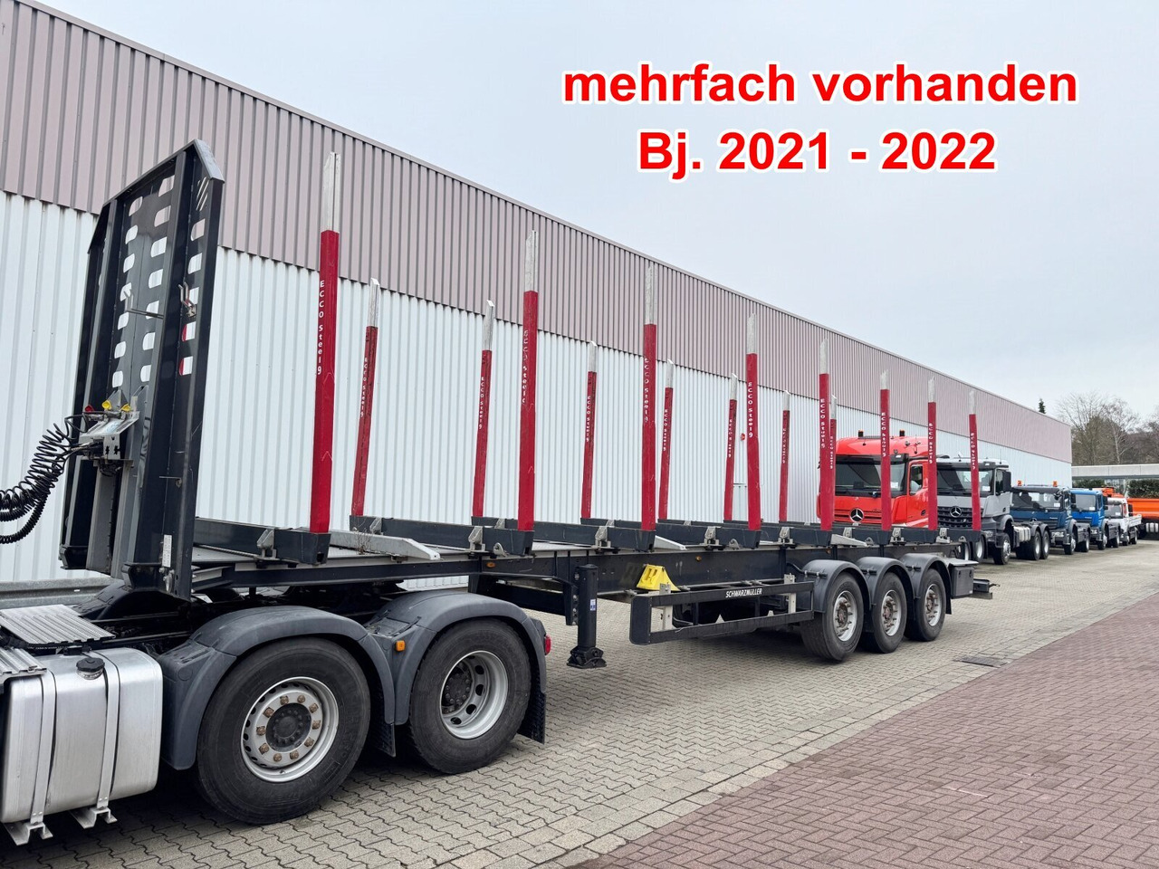 Schwarzmüller 3-Achs Holzauflieger 3-Achs Holzauflieger, Liftachse, MEHRFACH VORHANDEN! - 목재 세미 트레일러 : 사진 1 Schwarzmüller 3-Achs Holzauflieger 3-Achs Holzauflieger, Liftachse, MEHRFACH VORHANDEN! - 목재 세미 트레일러 : 사진 1