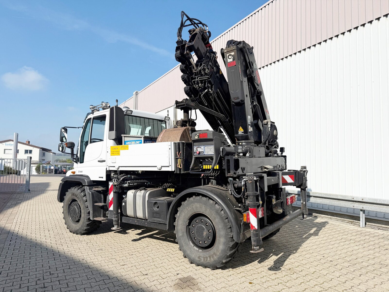 Unimog U400 4x4 U400 4x4, Frontzapfwelle, Heckkran Hiab XS 144-E4 HiDuo, Seilwinde, Funk - 모바일 크레인 : 사진 2 Unimog U400 4x4 U400 4x4, Frontzapfwelle, Heckkran Hiab XS 144-E4 HiDuo, Seilwinde, Funk - 모바일 크레인 : 사진 2