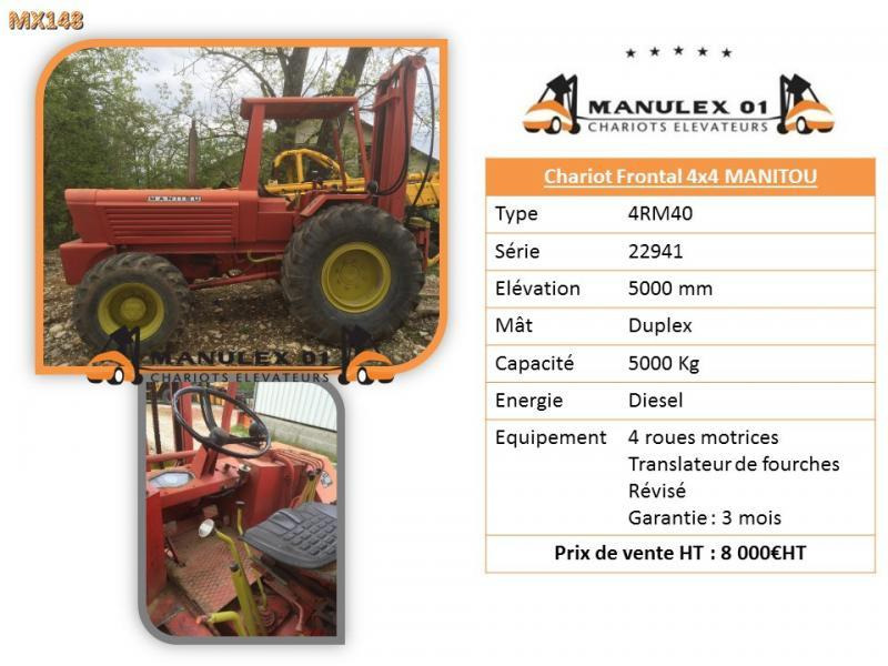 Manitou 4RM40 - 지형 지게차 : 사진 4 Manitou 4RM40 - 지형 지게차 : 사진 4