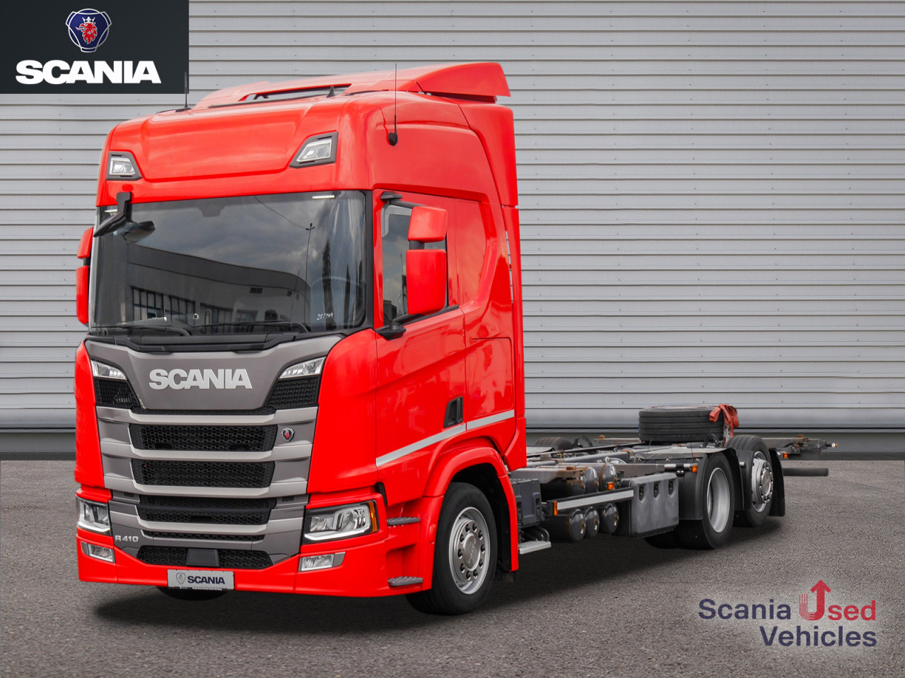 SCANIA R 410 B6x2*4LB Jumbo, Lenkachse, Standklima - 컨테이너 운반 장치/ 스와프 보디 트럭 : 사진 1 SCANIA R 410 B6x2*4LB Jumbo, Lenkachse, Standklima - 컨테이너 운반 장치/ 스와프 보디 트럭 : 사진 1