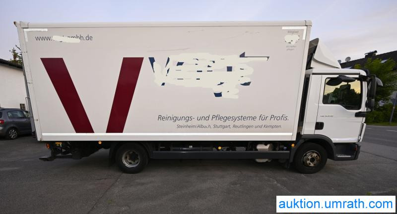 MAN MAN TGL 12.250 4x2 L/BL Koffer Ladebordwand Klimaautomatik NAVI Luftfederung Automatikgetriebe EURO 6 - 박스 트럭 : 사진 5 MAN MAN TGL 12.250 4x2 L/BL Koffer Ladebordwand Klimaautomatik NAVI Luftfederung Automatikgetriebe EURO 6 - 박스 트럭 : 사진 5