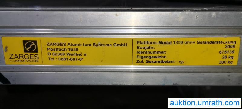 Posten Konvolut Zarges Plattform Laufsteg Bühne Überstieg Gehsteig Sockel Treppen Aluminium hochwertig - 작업장 장비 : 사진 4 Posten Konvolut Zarges Plattform Laufsteg Bühne Überstieg Gehsteig Sockel Treppen Aluminium hochwertig - 작업장 장비 : 사진 4