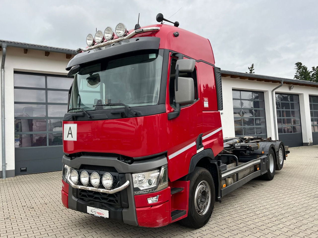 Renault T520 6x2 Meiller RS 21 Abrollkipper Lift Lenk - 후크 리프트 트럭 : 사진 3 Renault T520 6x2 Meiller RS 21 Abrollkipper Lift Lenk - 후크 리프트 트럭 : 사진 3