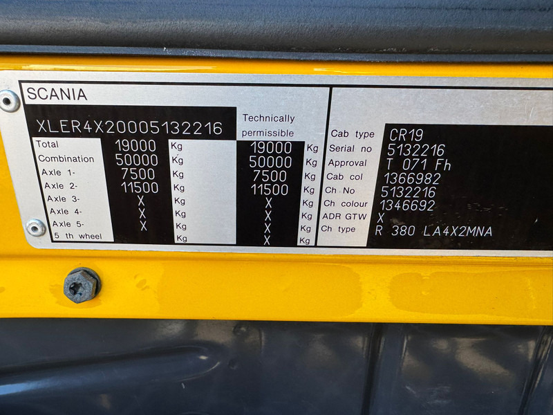 트랙터 유닛 Scania R 380 / HighLine / Opti Cruise / NL Truck : 사진 18