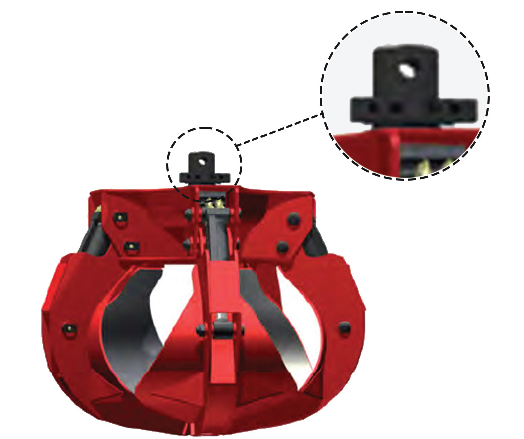 DEMOQ DRH300 - 5P Hydraulic Polyp -grab 500 kg - 그래플 건설기계 용 : 사진 2 DEMOQ DRH300 - 5P Hydraulic Polyp -grab 500 kg - 그래플 건설기계 용 : 사진 2