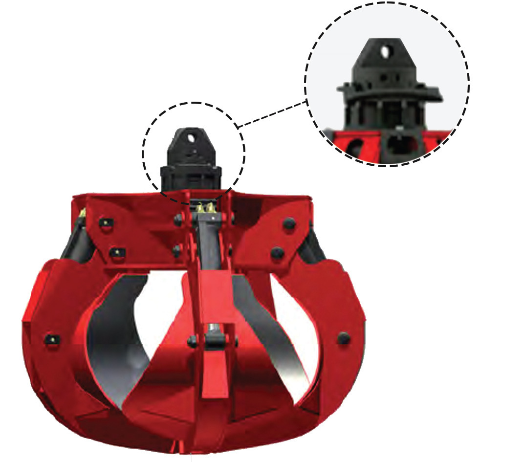 DEMOQ DRH300 - 6P Hydraulic Polyp -grab 550 kg - 그래플 건설기계 용 : 사진 1 DEMOQ DRH300 - 6P Hydraulic Polyp -grab 550 kg - 그래플 건설기계 용 : 사진 1