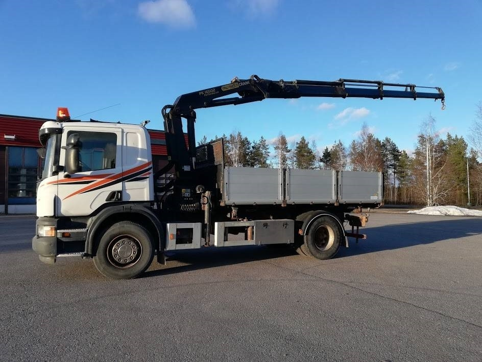 Scania P340 Palfinger PK16502-4+kippi aj.236 tkm - 크레인 트럭 : 사진 1 Scania P340 Palfinger PK16502-4+kippi aj.236 tkm - 크레인 트럭 : 사진 1
