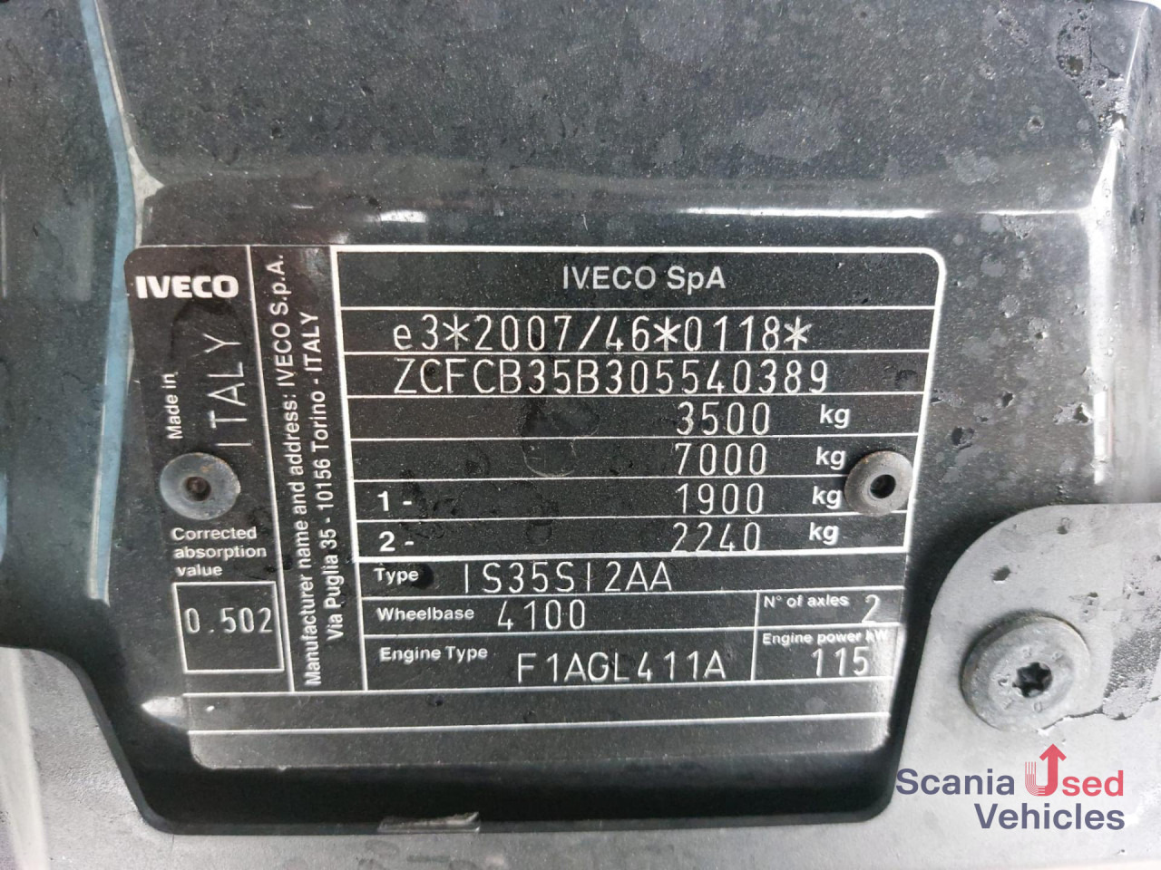 IVECO 35 C 16 Koffer Ladebordwand - 박스 밴 : 사진 4 IVECO 35 C 16 Koffer Ladebordwand - 박스 밴 : 사진 4