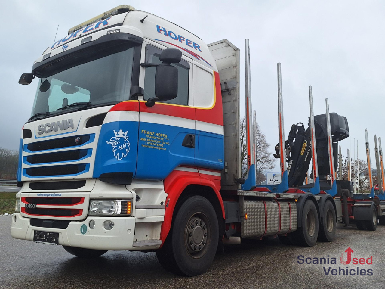 SCANIA R 490 LB6x4HNB Epsilon M12 Z Komplettzug !! - 목재 트럭, 크레인 트럭 : 사진 1 SCANIA R 490 LB6x4HNB Epsilon M12 Z Komplettzug !! - 목재 트럭, 크레인 트럭 : 사진 1