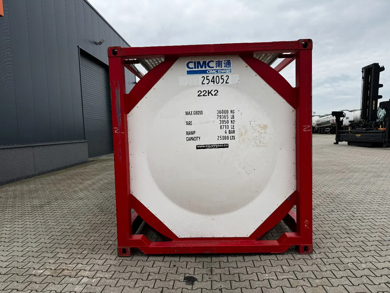 CIMC 20FT ISO, 25.080L / 1-COMP / 3 BAFFELS / T12 / 4 manholes / ADR valid until 02/2027 - 저장 탱크 : 사진 5 CIMC 20FT ISO, 25.080L / 1-COMP / 3 BAFFELS / T12 / 4 manholes / ADR valid until 02/2027 - 저장 탱크 : 사진 5