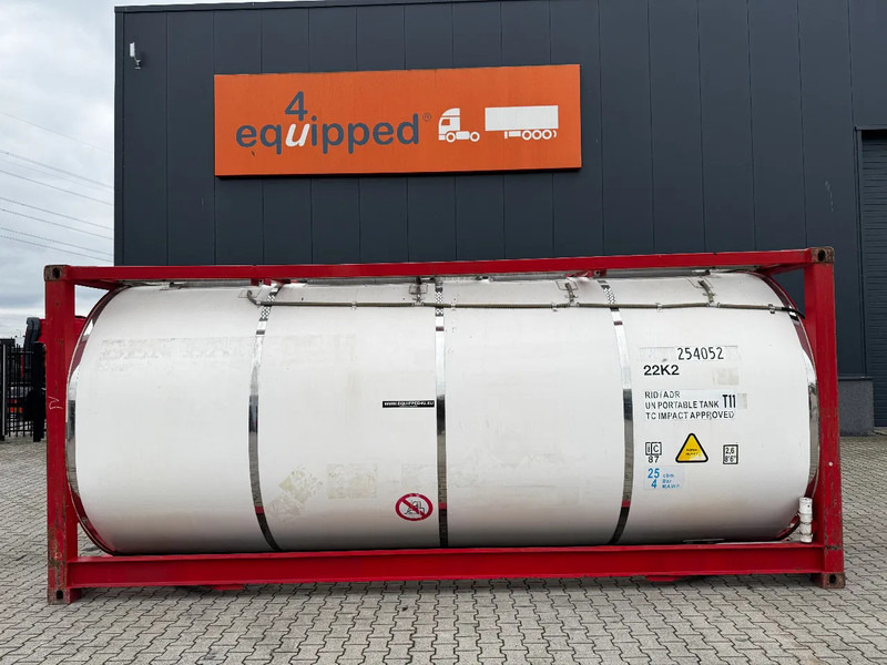 CIMC 20FT ISO, 25.080L / 1-COMP / 3 BAFFELS / T12 / 4 manholes / ADR valid until 02/2027 - 저장 탱크 : 사진 2 CIMC 20FT ISO, 25.080L / 1-COMP / 3 BAFFELS / T12 / 4 manholes / ADR valid until 02/2027 - 저장 탱크 : 사진 2