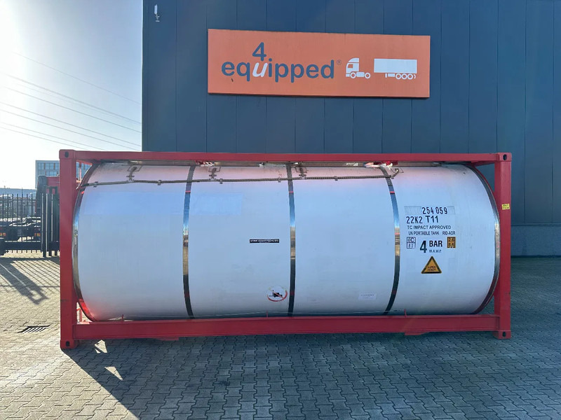 CIMC 20FT ISO, 25.080L / 1-COMP / 3 BAFFELS / T12 / 4 manholes / ADR valid until 12/2026 - 저장 탱크 : 사진 2 CIMC 20FT ISO, 25.080L / 1-COMP / 3 BAFFELS / T12 / 4 manholes / ADR valid until 12/2026 - 저장 탱크 : 사진 2